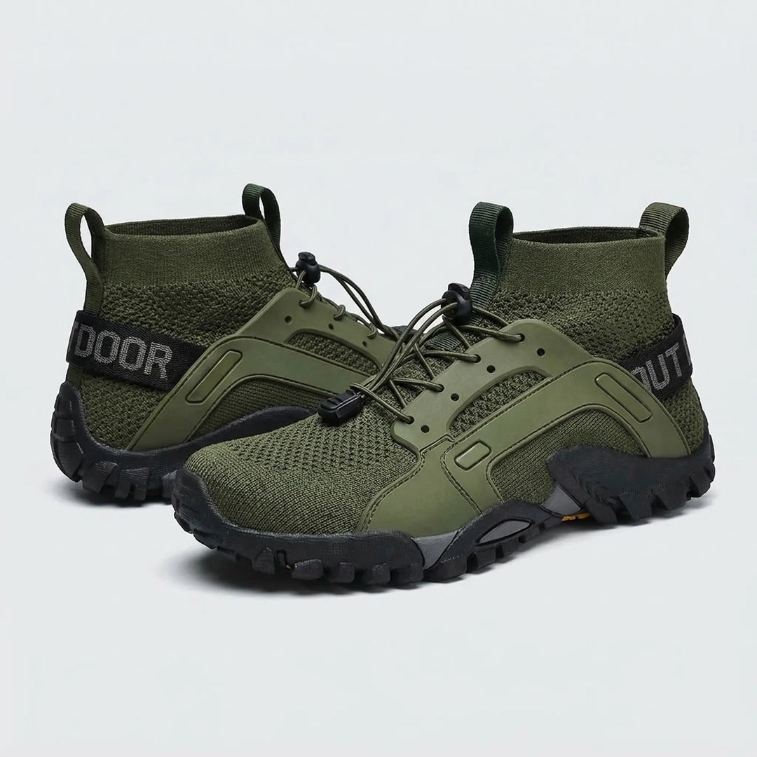 Comfortable high-top trail running shoes for men & women. Perfect for hiking, trekking & outdoor adventures.
