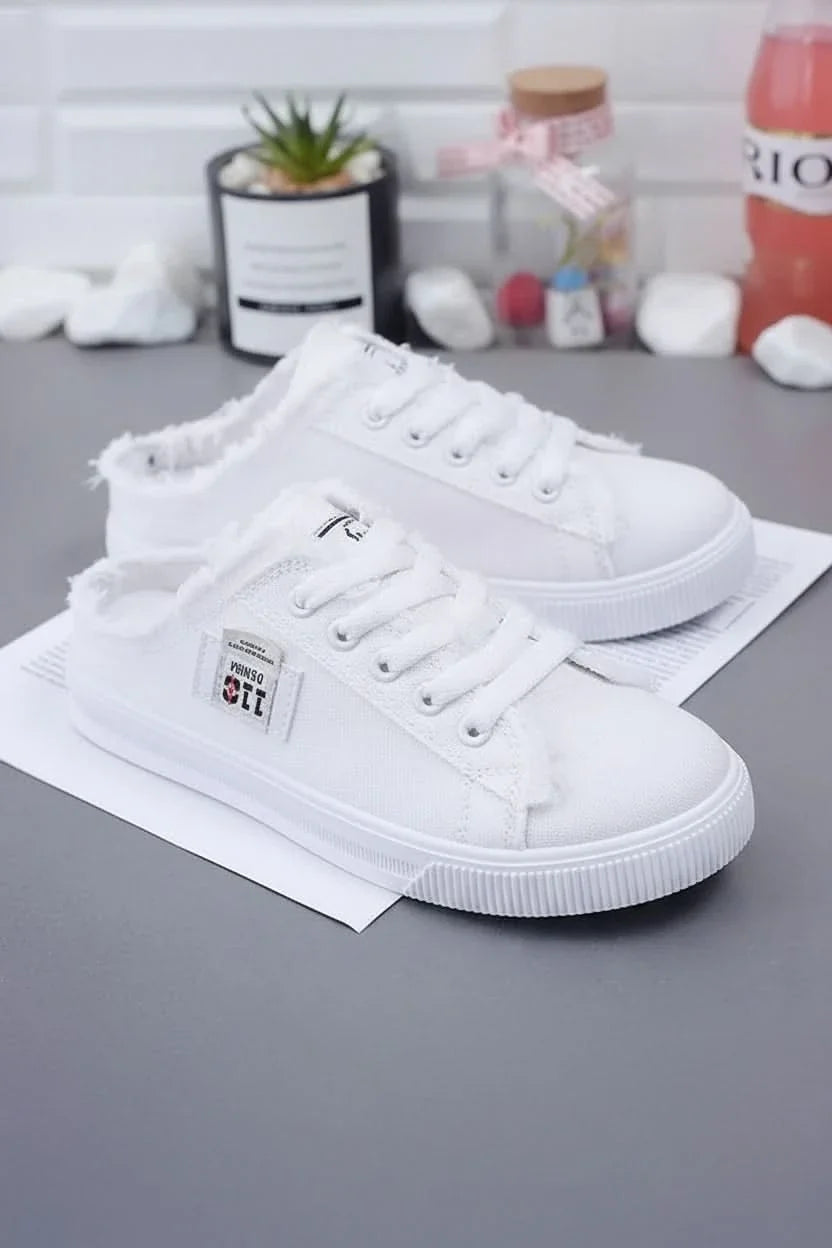 Trendy unisex high-top sneakers, lace-up casual footwear for everyday comfort & spring/summer fashion.