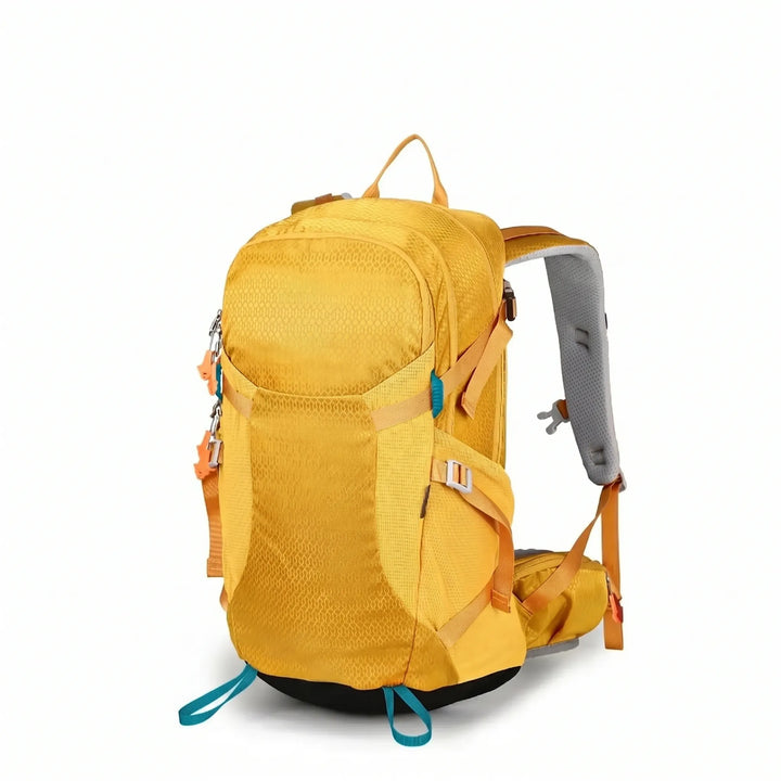 Stylish unisex hiking backpack. Water-resistant nylon for all your outdoor gear, camping, and adventure travel.