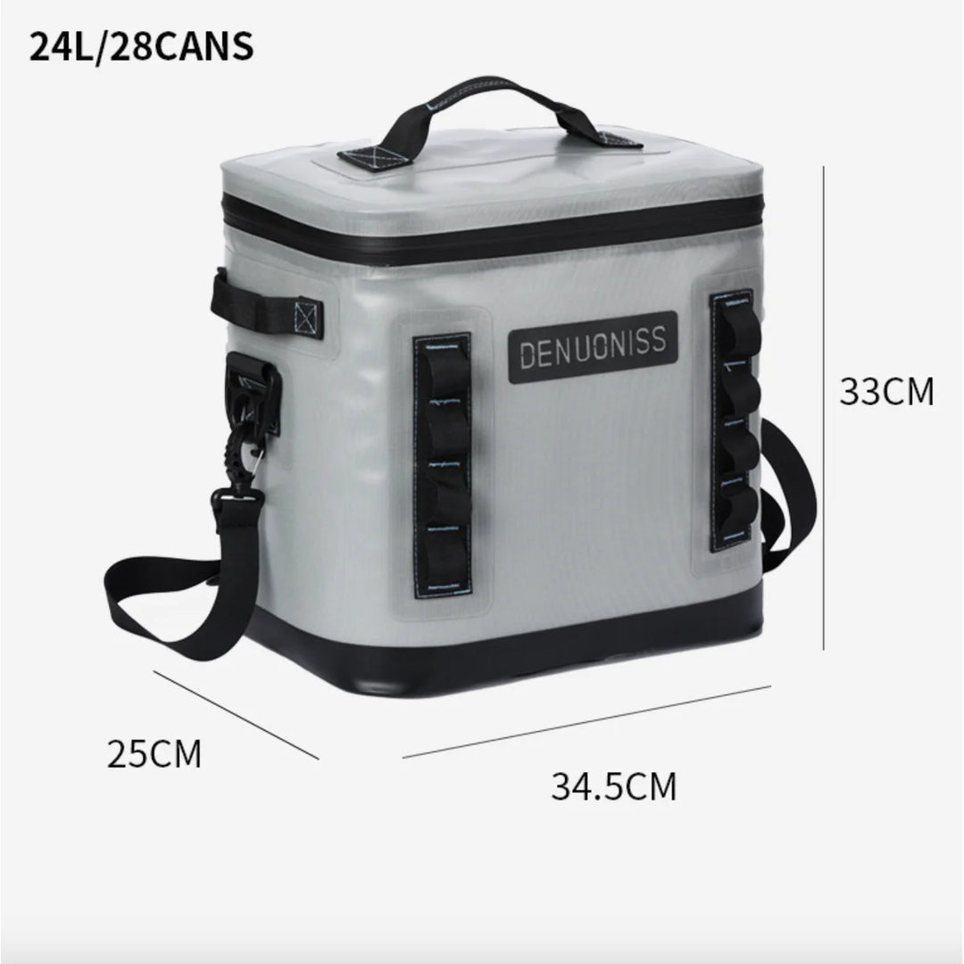 Camping storage solution: unisex insulated cooler bag, leakproof and portable design