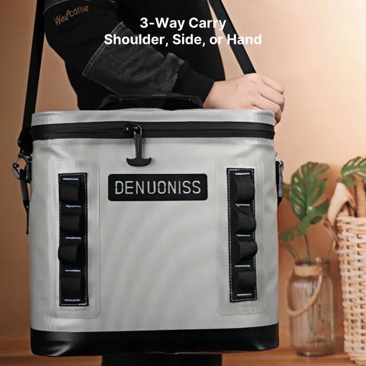 Outdoor picnic cooler bag, airtight insulation for freshness, waterproof and travel-friendly