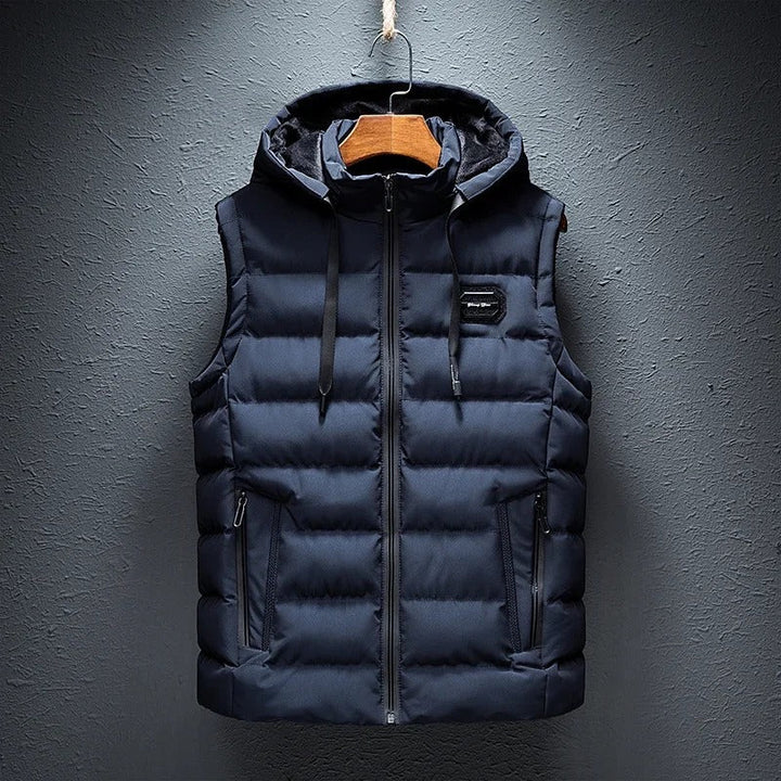 Versatile insulated alpine vest, perfect unisex outdoor apparel for warmth & comfort during winter sports.