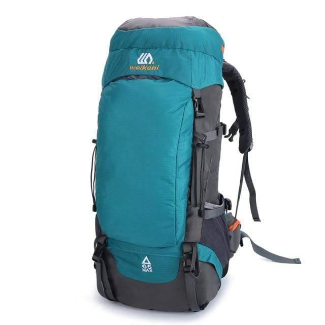 Unisex outdoor backpack for climbing & hiking, featuring large capacity and rugged nylon material