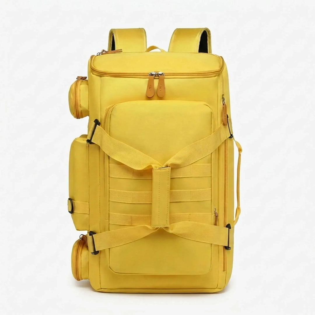 Durable large capacity travel backpack. Ideal for active lifestyles, a versatile overnight or gym bag.