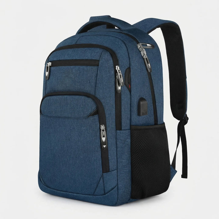 Durable unisex multi-compartment travel backpack, large capacity & water repellent. Perfect daypack for hiking, outdoor & laptop use.