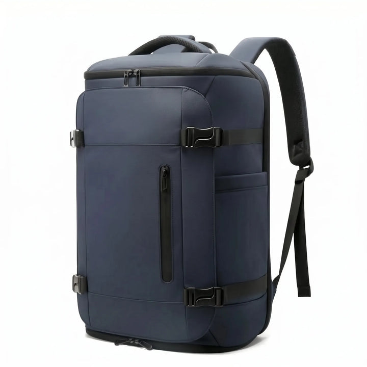 Stylish unisex large capacity daypack with dedicated shoe compartment, perfect for gym, travel, or everyday.
