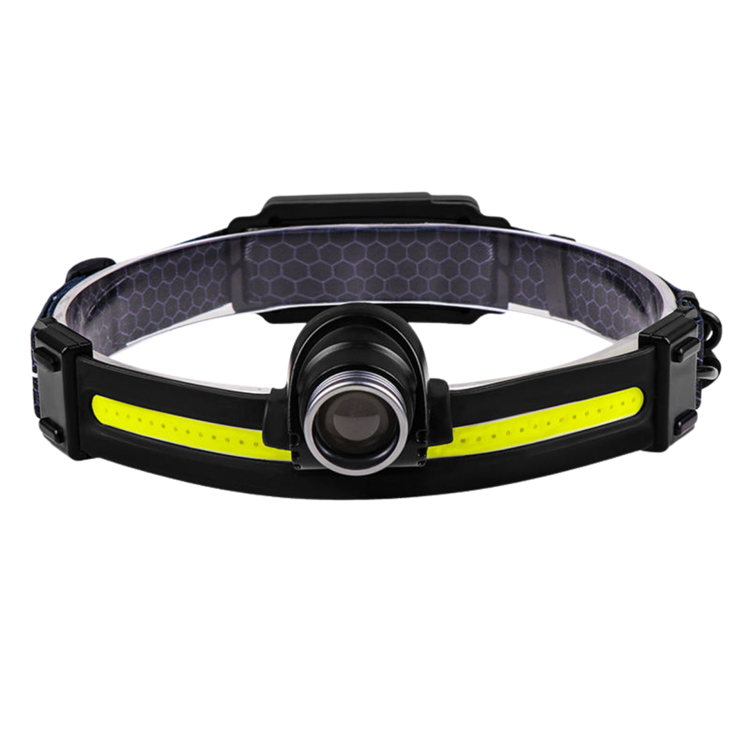 Unisex LED headlamp with adjustable strap for outdoor camping adventures