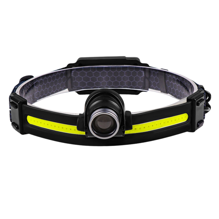 Unisex LED headlamp with adjustable strap for outdoor camping adventures