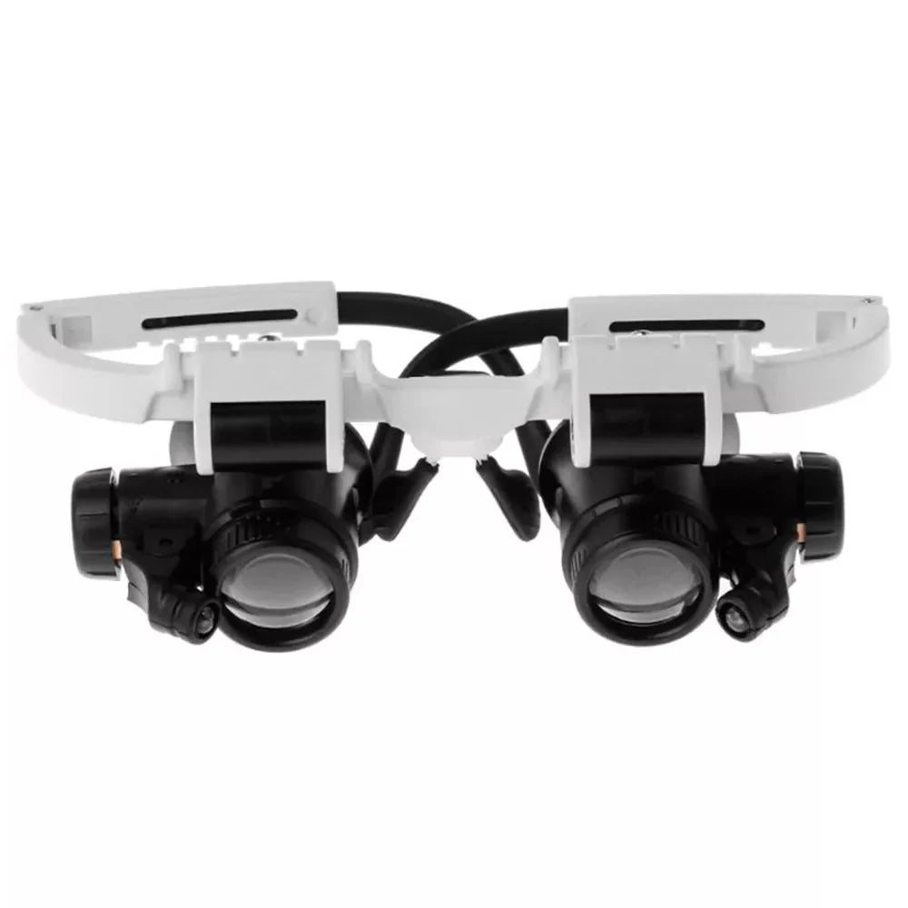 Adjustable LED optical aid (8x, 15x, 23x lenses) for low vision, detailed reading & close-up inspection.