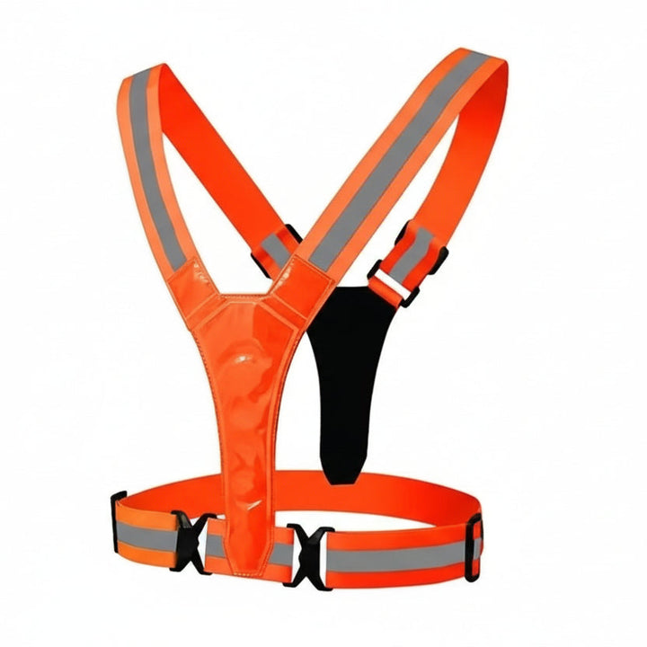 Lightweight & adjustable LED running vest, providing comfort & high visibility for night joggers.