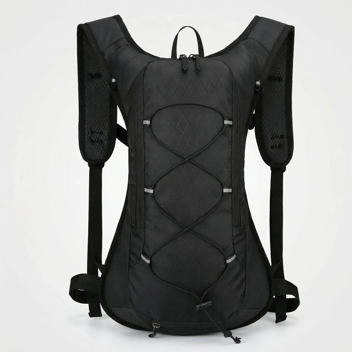 Ultralight 12L hydration backpack for multi-sport outdoor activities: running, hiking, cycling.
