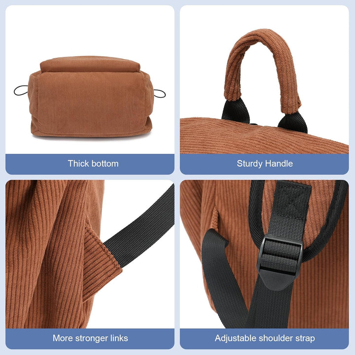 Side view of a lightweight water-resistant laptop backpack, TravelPro series.