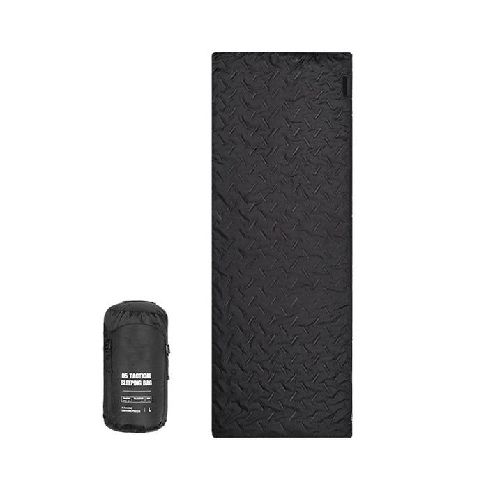 Durable unisex sleeping bag, wide design for comfortable outdoor use