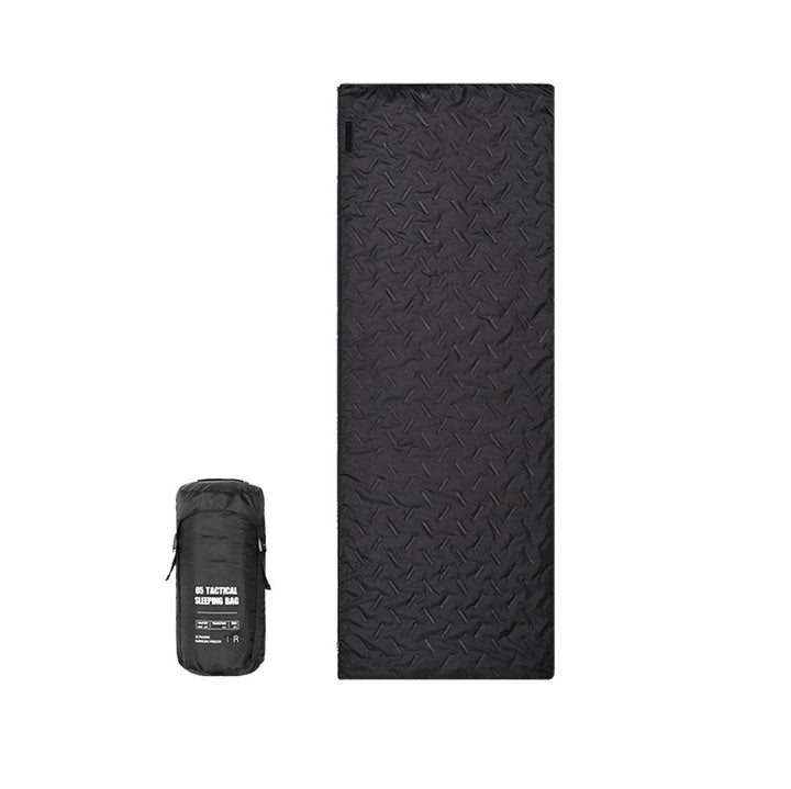 Lightweight camping equipment: all-season sleeping bag for hikers