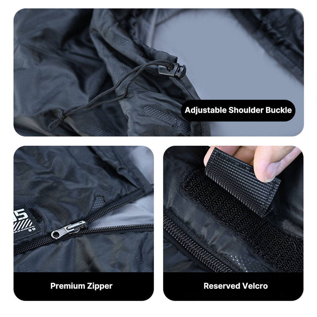 Lightweight wide sleeping bag, portable for outdoor camping & hiking trips