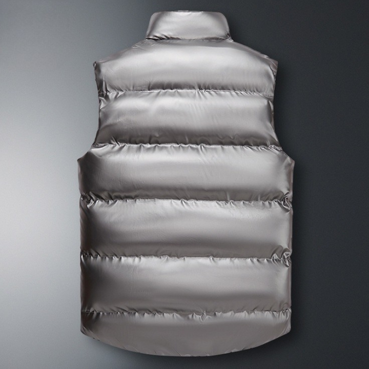 Modern unisex lightweight down vest. Essential winter layering piece, perfect for everyday comfort.