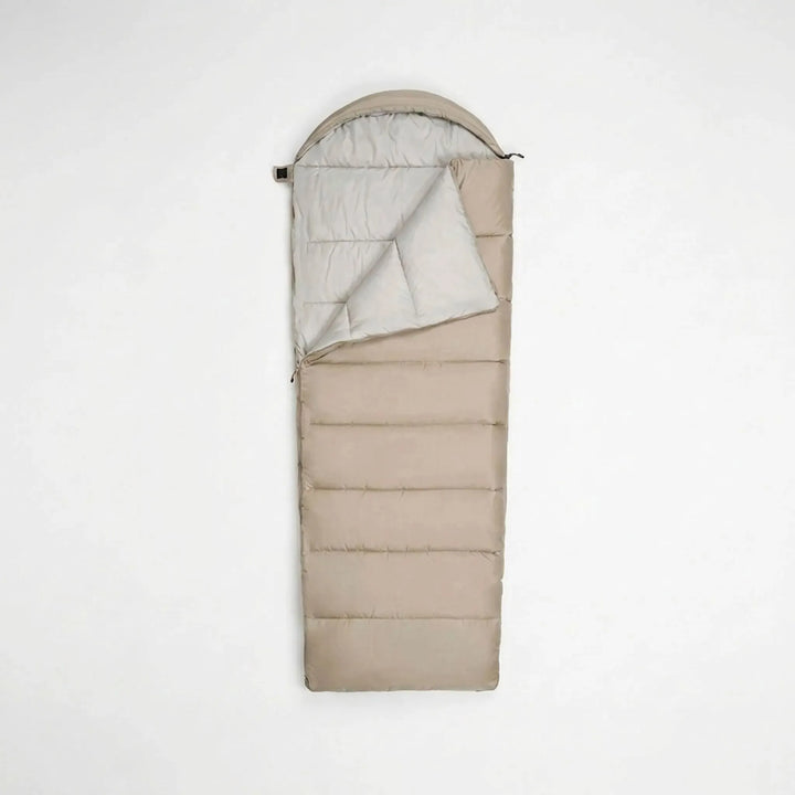 Portable unisex lightweight sleeping bag for outdoor camping, hiking, and comfortable travel.