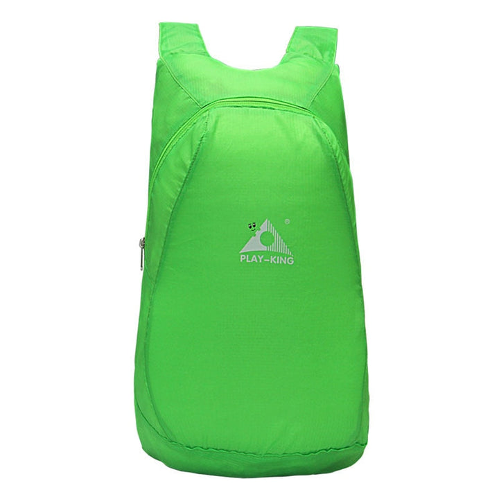 Foldable 20L travel backpack, unisex design, made from water-resistant material for outdoor adventures.