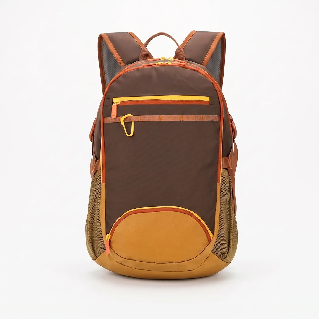Durable nylon travel backpack, lightweight and foldable for convenience.