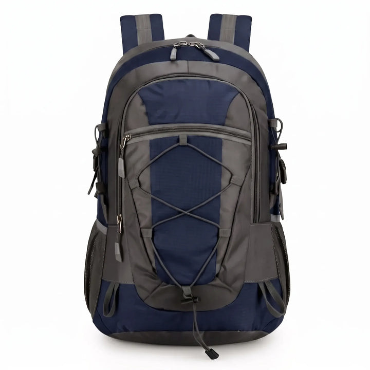Lightweight hiking daypack, empty and ready for packing. Nylon material for outdoor adventure & travel.