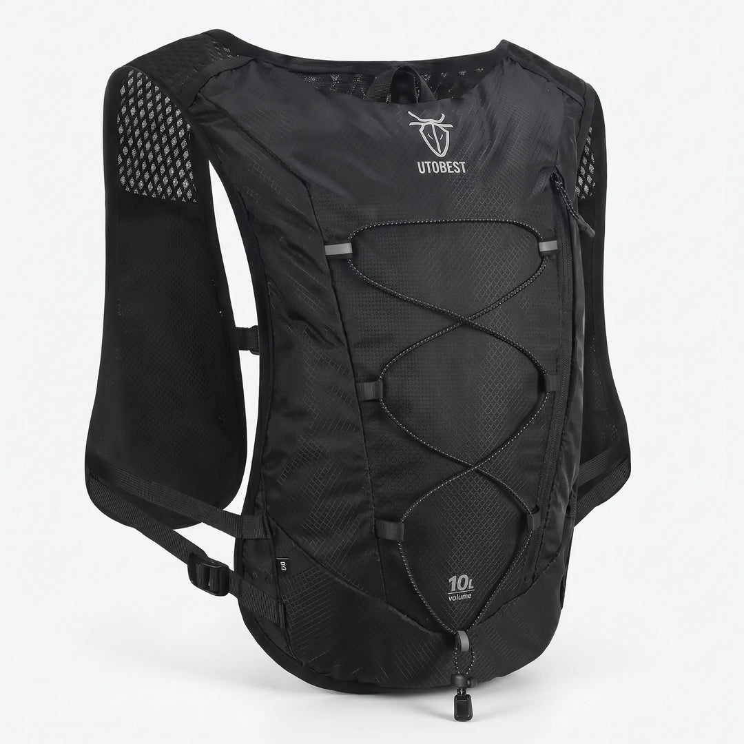 Trail running hydration vest, unisex design for fitness & outdoor sports.