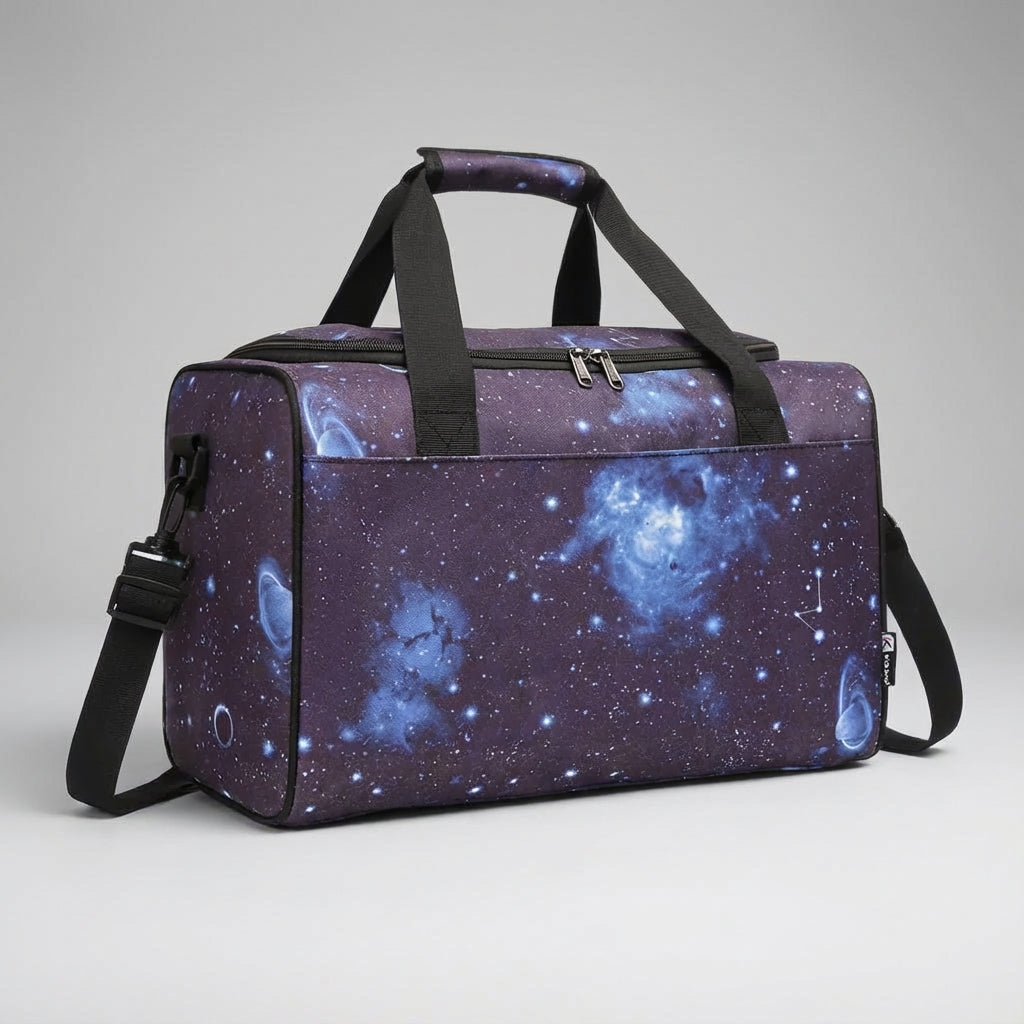 Stylish unisex weekend carry-on bag, perfect for short trips and airplane cabin luggage.