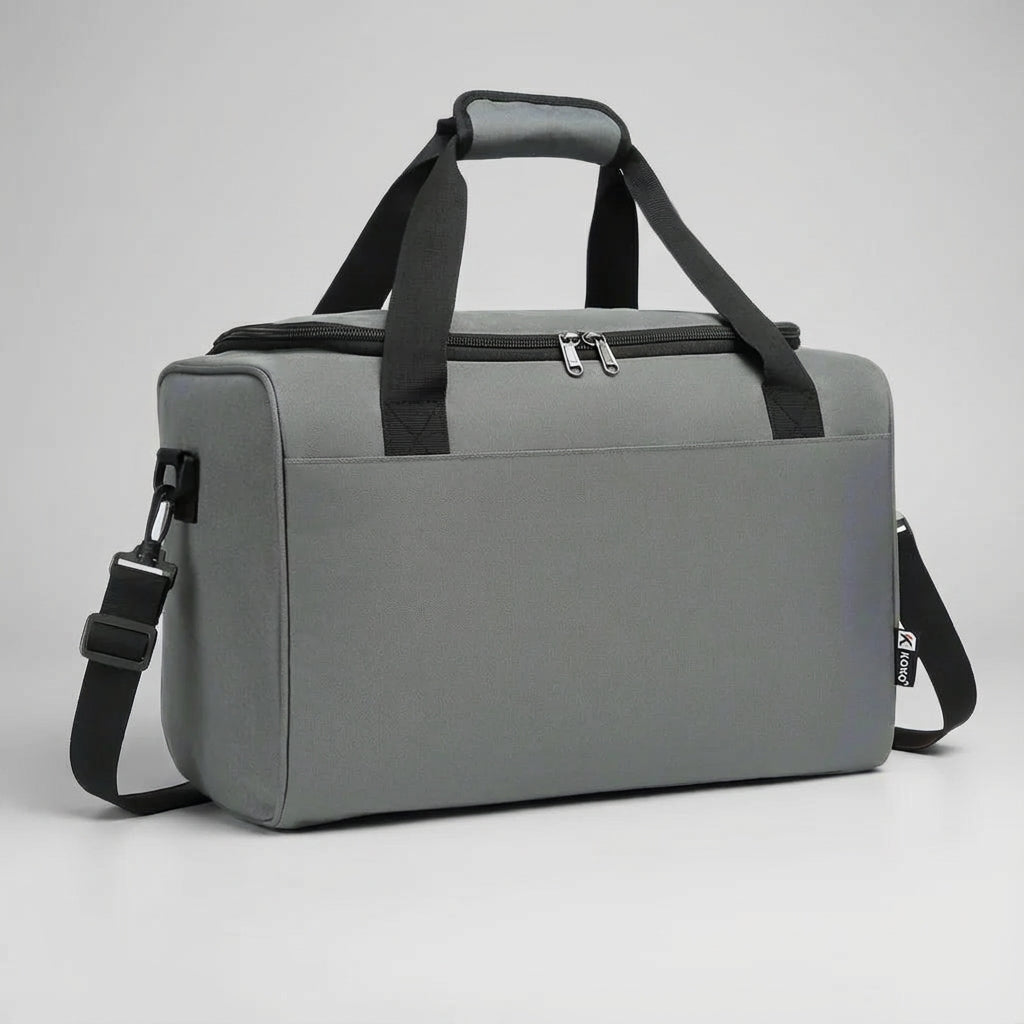 Spacious unisex carry-on duffel bag for weekend getaways and organized travel.