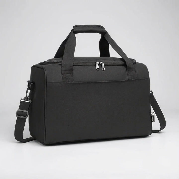 Versatile travel duffel bag, functions as a carry-on or compact weekend luggage for any trip.