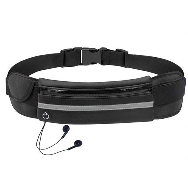 Slim profile waterproof fitness belt, comfortable & lightweight for men and women's active use.