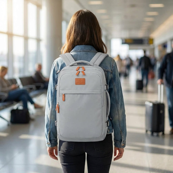 Unisex LiteHaul travel backpack with dedicated laptop compartment, perfect for daily use & weekend trips.