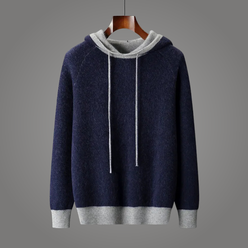 Close-up of the ultra-soft fabric texture of the luxury unisex pullover hoodie, emphasizing comfort.