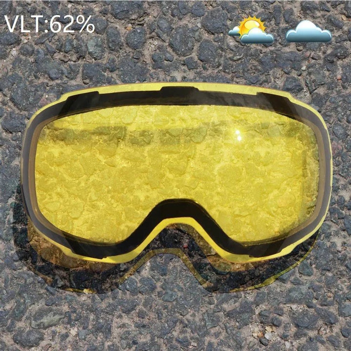 Ski goggles with interchangeable lens, UV400 protection for harsh winter conditions
