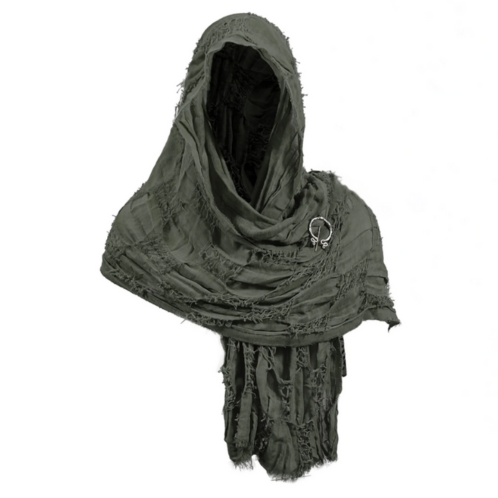 Rustic unisex wanderer cloak. Essential larp gear & historic costume for Renaissance faire adventurers.
