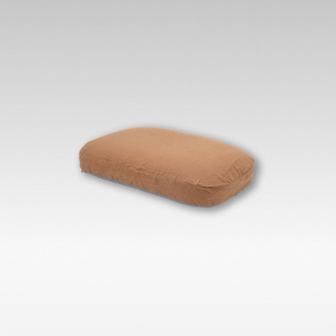 Unisex memory foam travel pillow for camping, dual comfort neck support
