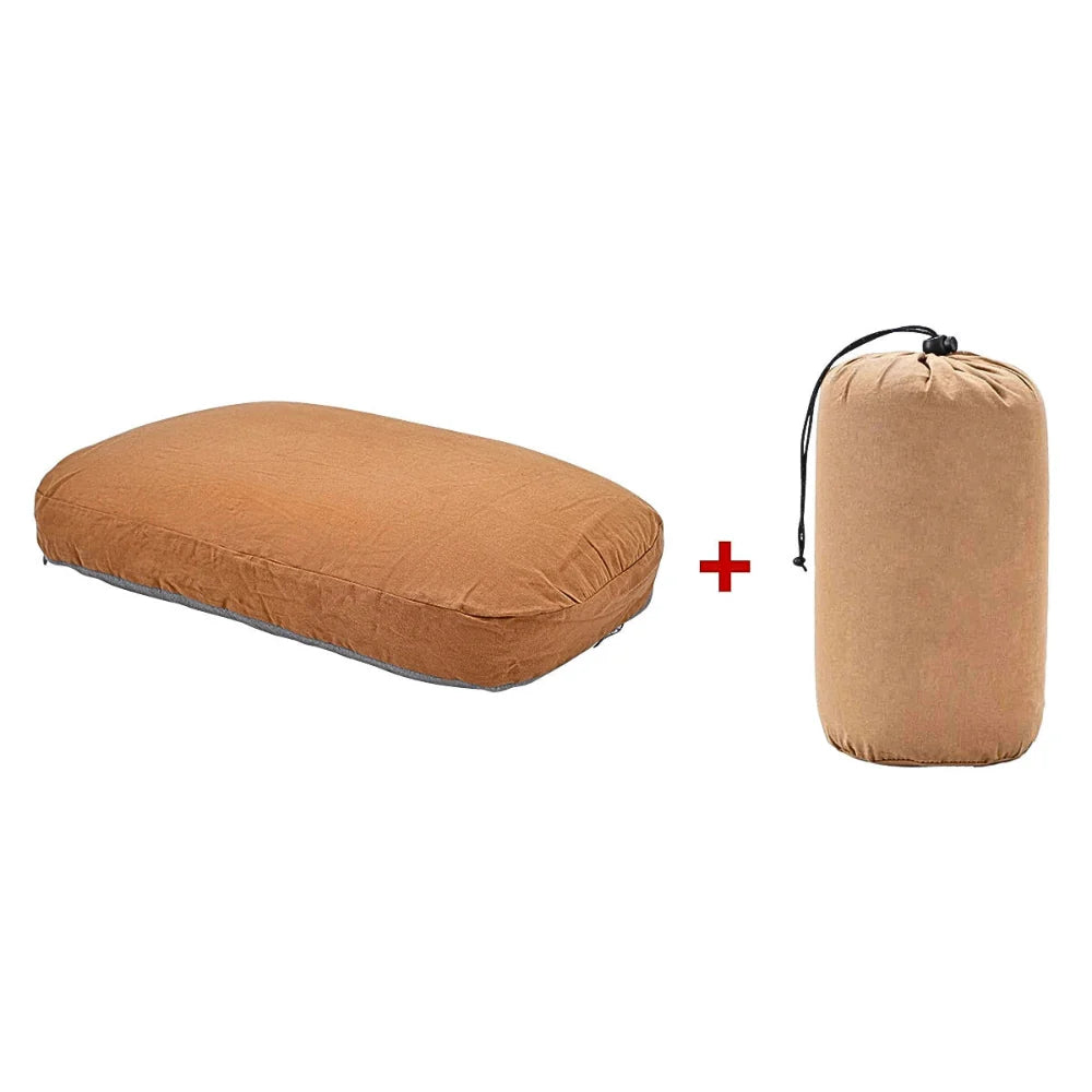 Portable all-season memory foam pillow for outdoor adventure and camping gear