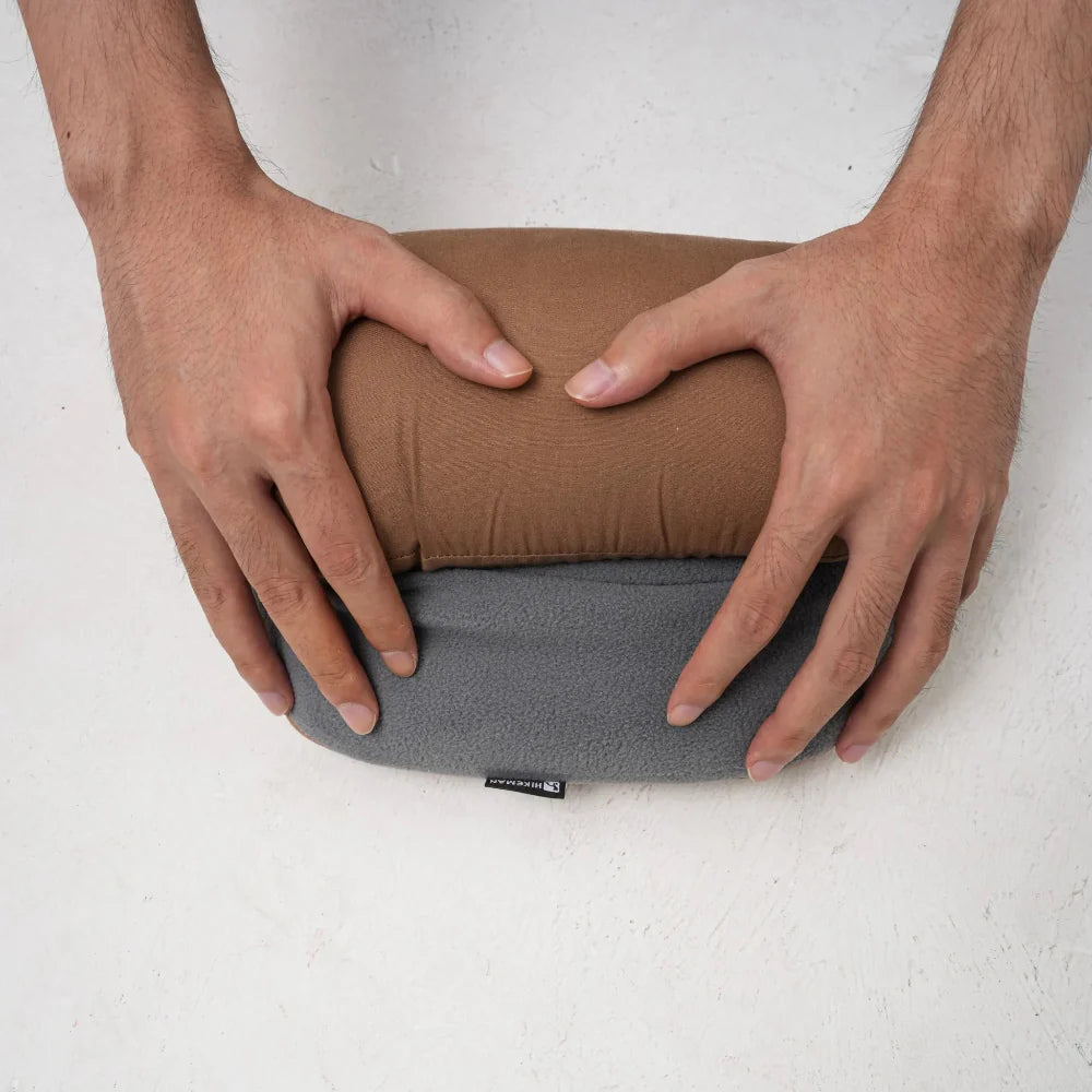 All-season memory foam travel pillow, portable comfort for camping and travel