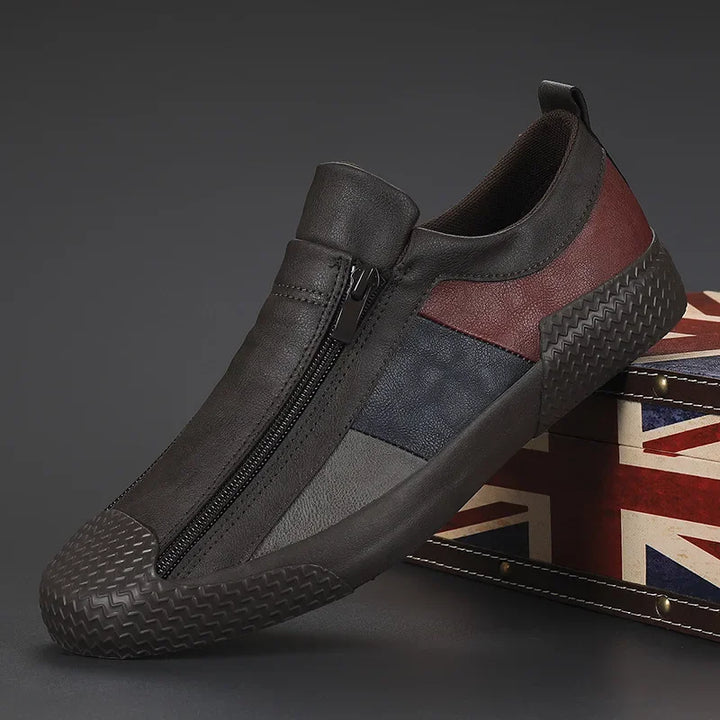 Sleek Unisex Milano Zip Sneakers featuring a stylish zip closure for easy wear & bold fashion. Ideal for any outfit.