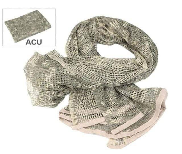 Lightweight green military tactical mesh scarf, versatile accessory for outdoor activities and tactical wear