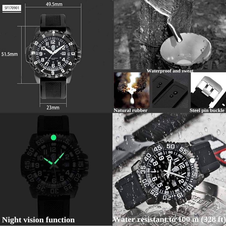 Stylish unisex military watch, waterproof and tactical for everyday carry