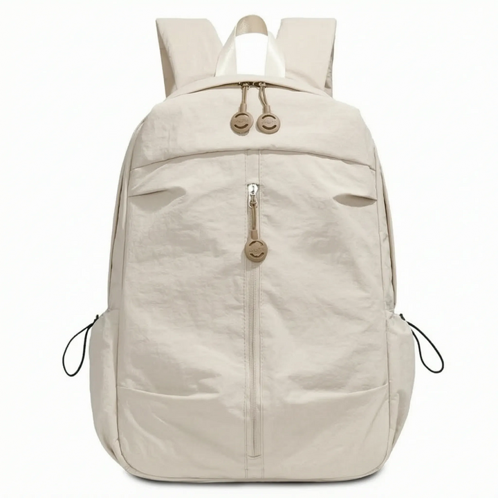 Durable unisex travel backpack, lightweight nylon, minimalist design for daily carry, hiking & versatile use.