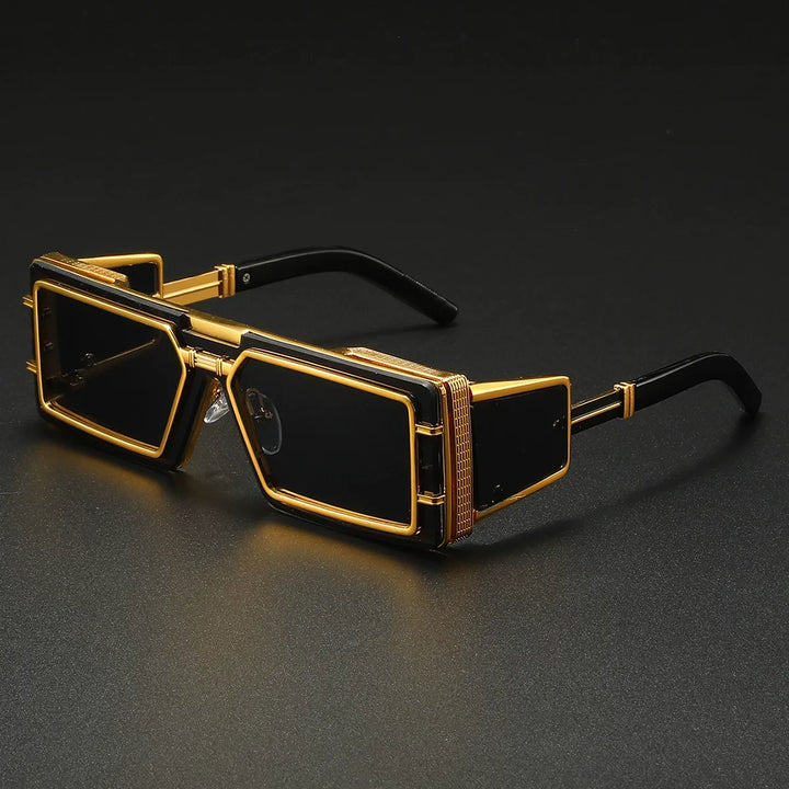 Protect eyes with modern unisex metal frame sunglasses, perfect travel shades with UV400 comfort.