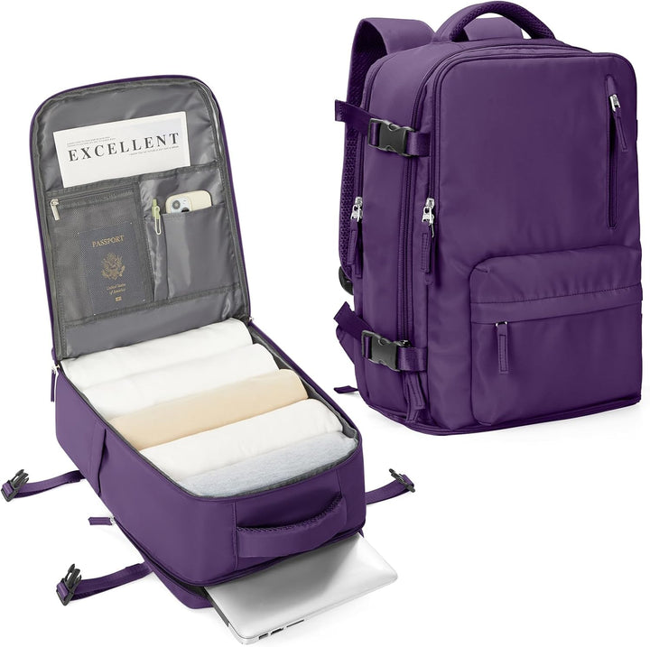 Functional unisex multi-compartment laptop bag, adjustable shoulder strap, perfect for travel & work.
