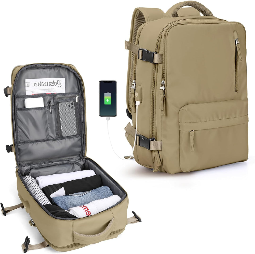 Student laptop carry bag, multi-compartment with adjustable shoulder strap for books & tech protection.