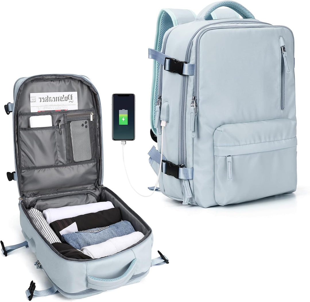 Secure device protection: multi-compartment laptop bag with ergonomic adjustable shoulder strap.