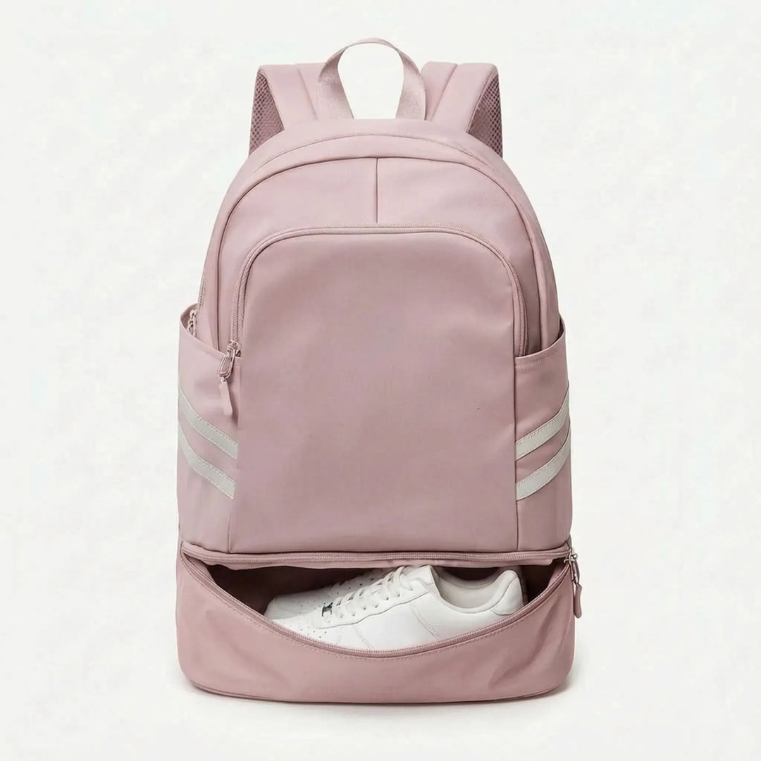 Versatile unisex travel backpack, multi-pocket design ideal for daily commutes, gym, work & weekend trips.
