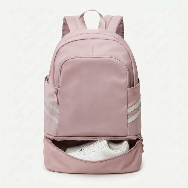 Versatile unisex travel backpack, multi-pocket design ideal for daily commutes, gym, work & weekend trips.