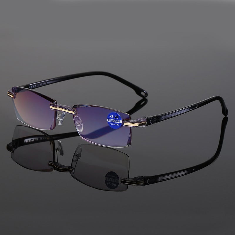 Anti-blue light progressive reading glasses for unisex eye protection. Lightweight TR90 frame for durability.