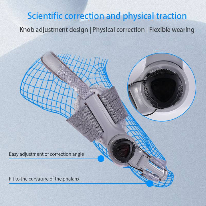 Soft silicone toe separator for bunion pain relief. Restores natural foot alignment & enhances mobility.