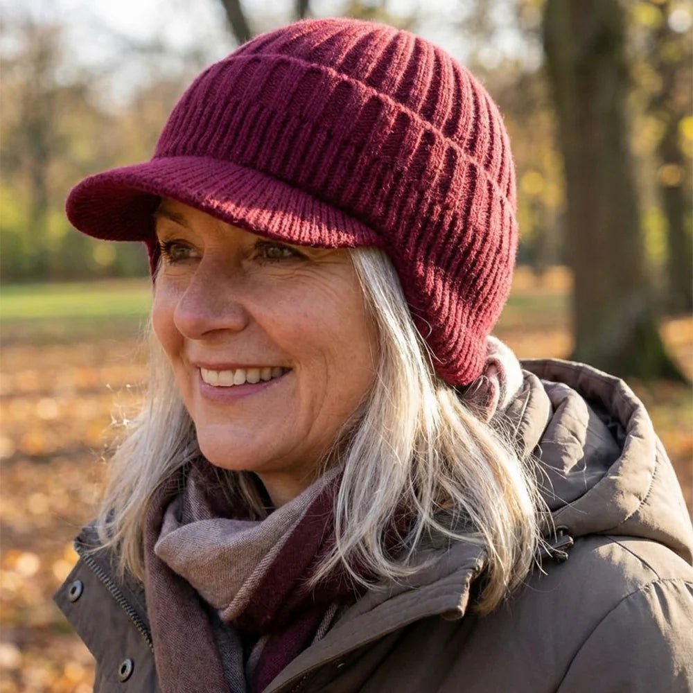 Unisex Nordic winter hat with cozy lining & snug fit. Essential headwear for cold weather & outdoor activities.