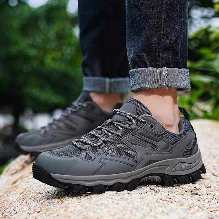 Orthopedic hiking shoes, unisex design with arch support for outdoor trail adventures